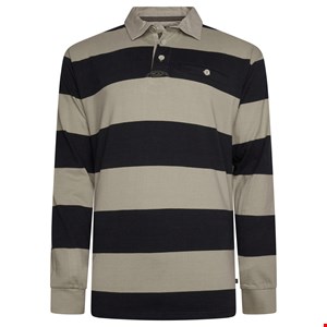 KAM L/S Stripe Ruby Polo
